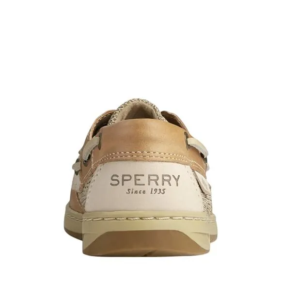 Sperry Women's Bluefish 2-Eye Boat Shoes Linen/Oat (9276619) Size 7M NWB