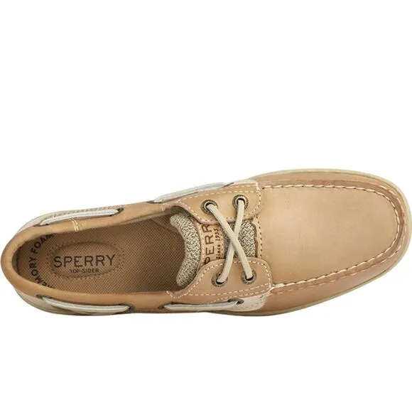 Sperry Women's Bluefish 2-Eye Boat Shoes Linen/Oat (9276619) Size 7M NWB