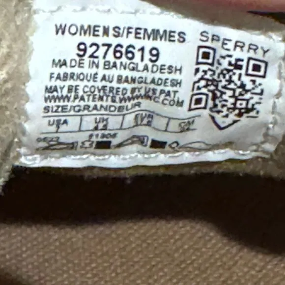 Sperry Women's Bluefish 2-Eye Boat Shoes Linen/Oat (9276619) Size 7M NWB