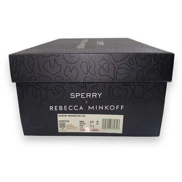 Sperry x Rebecca Minkoff High Top Distressed Sneaker STS87548 Women's 9.5M