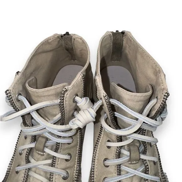 Sperry x Rebecca Minkoff High Top Distressed Sneaker STS87548 Women's 9.5M