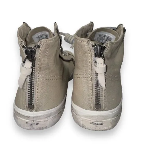Sperry x Rebecca Minkoff High Top Distressed Sneaker STS87548 Women's 9.5M