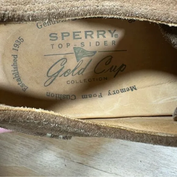 Sperry Top Sider Gold Cup Oxford Suede Shoes Men’s Size 9