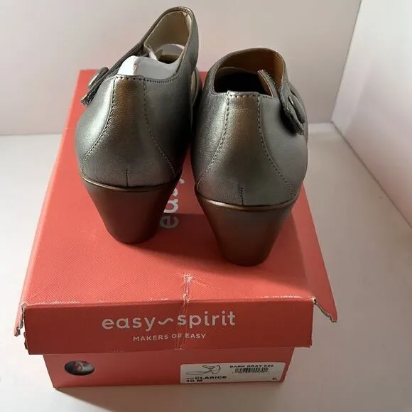 Spirit Clarice Dark Gray Mary Jane Heels size 10 M