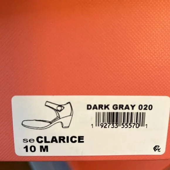 Spirit Clarice Dark Gray Mary Jane Heels size 10 M
