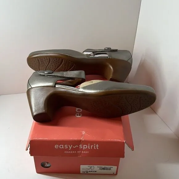 Spirit Clarice Dark Gray Mary Jane Heels size 10 M