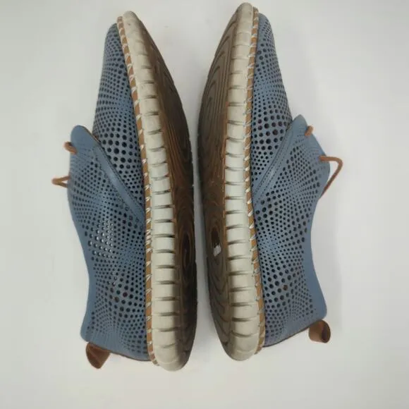 Spring Step Kalene Oxford Blue Shoes Size 9.5