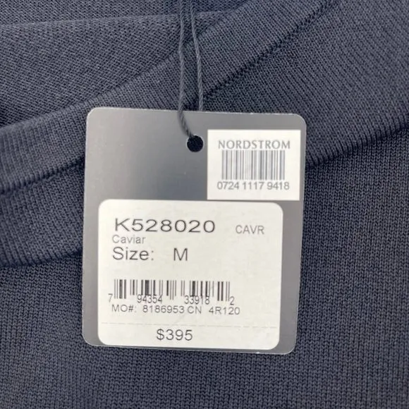 St. John Black Classic Boat Neck Sweater | New With Tags