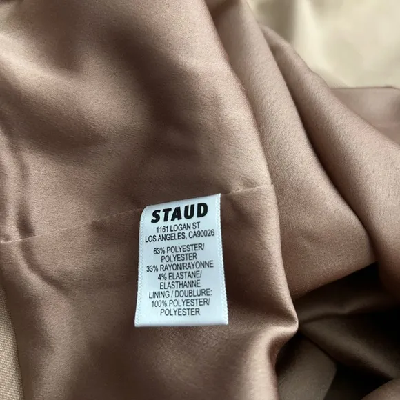 Staud Sheila Mini Dress in Camel Tan | Small