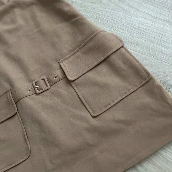 Staud Sheila Mini Dress in Camel Tan | Small