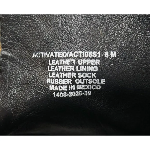 Steve Madden Avenger Studded Leopard Leather Platform Combat Boots W Size 6 EUC
