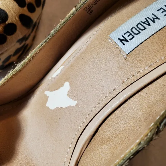 Steve Madden Pammyy Leopard Pony Platform Wedge 9.5