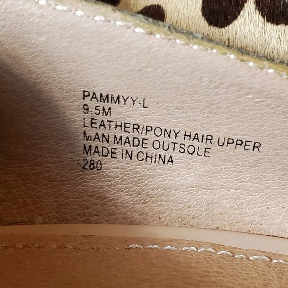 Steve Madden Pammyy Leopard Pony Platform Wedge 9.5