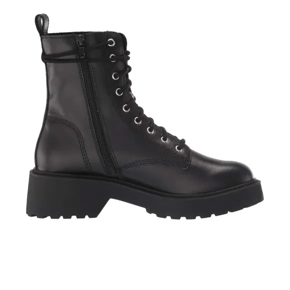 Steve Madden Women’s Leather Tornado Combat Boots