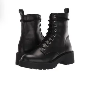 Steve Madden Women’s Leather Tornado Combat Boots