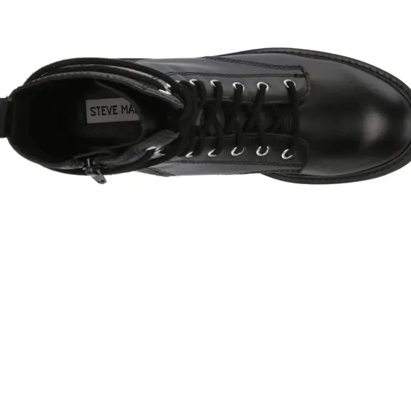 Steve Madden Women’s Leather Tornado Combat Boots