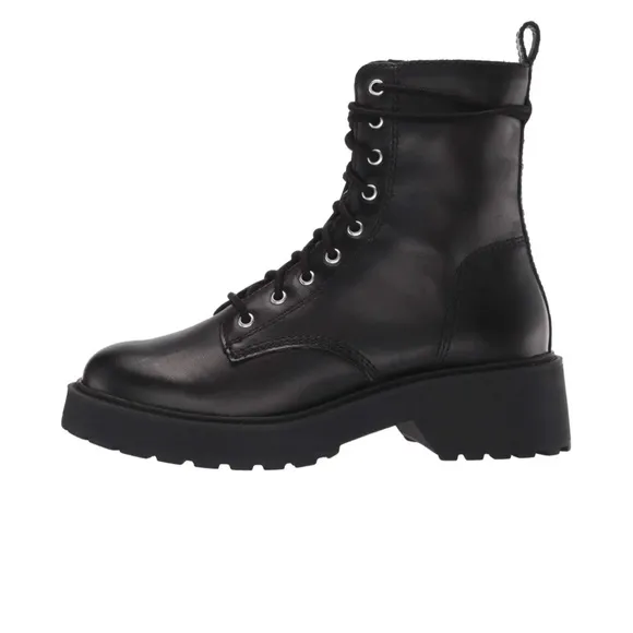 Steve Madden Women’s Leather Tornado Combat Boots