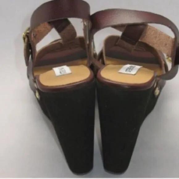 Steve Madden Brown Platform Wedges