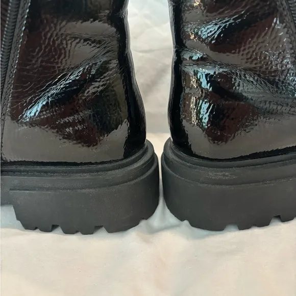 Steven By Steve Madden Black Combat Moto Boots