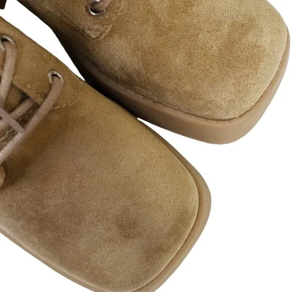 STEVEN NEW YORK Womens 8 Beena Combat Boot in Sand Tan NEW