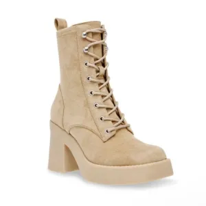 STEVEN NEW YORK Womens 8 Beena Combat Boot in Sand Tan NEW