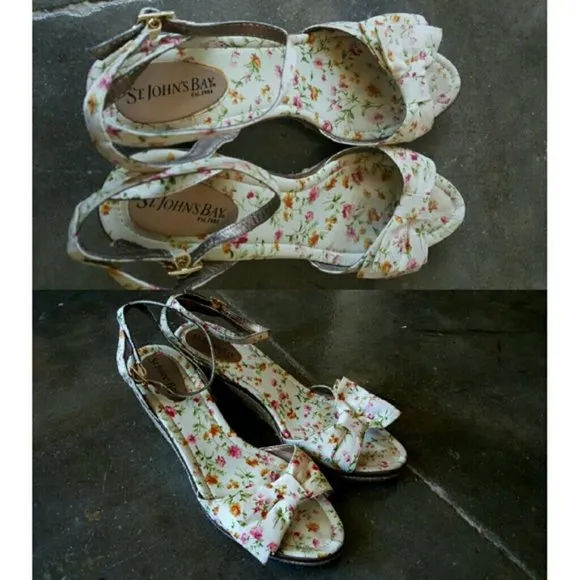 Strappy Wicker Wedges