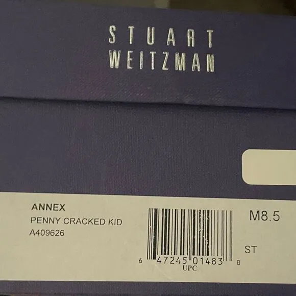 Stuart Weitzman Annex Crackle Metallic Wedge Sandals