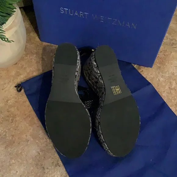 Stuart Weitzman Elsie Woven Wedges
