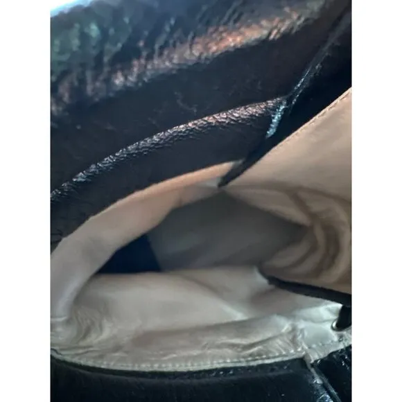 Stuart Weitzman Lexy Black Combat Boot Size 8.5M