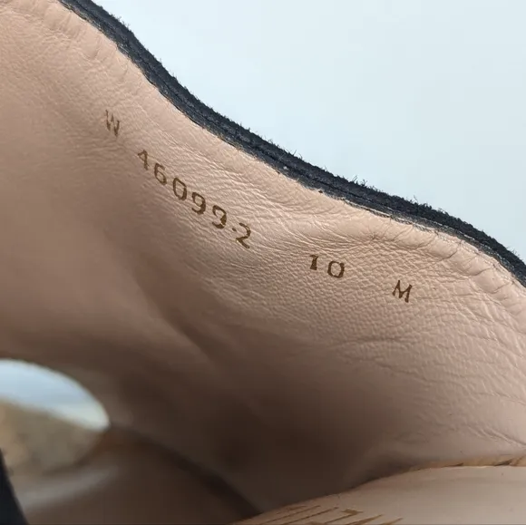 Stuart Weitzman Margarite Black Suede Cork Wedges