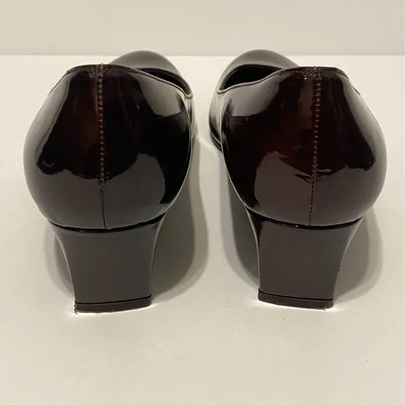 Stuart Weitzman Patent Leather Heels Wedges Size 7.5