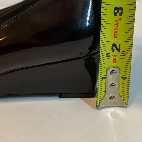 Stuart Weitzman Patent Leather Heels Wedges Size 7.5