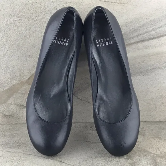 Stuart Weitzman Round Toe Wedge Pumps