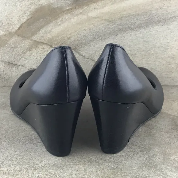 Stuart Weitzman Round Toe Wedge Pumps