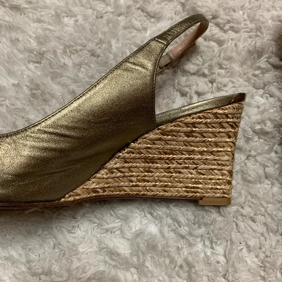 STUART WEITZMAN SLING BACK PEEP TOE WEDGES