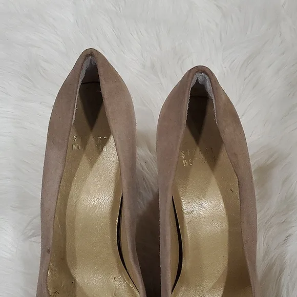 Stuart Weitzman  Suede Platform Wedges with Cork Heel Size 9.5