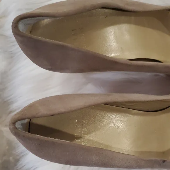 Stuart Weitzman  Suede Platform Wedges with Cork Heel Size 9.5