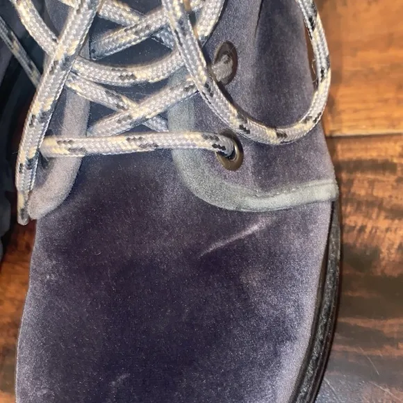 Stuart Weitzman velvet combat boots