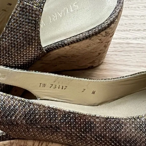 Stuart Weitzman Women’s Bodajean Cork Wedges | 7