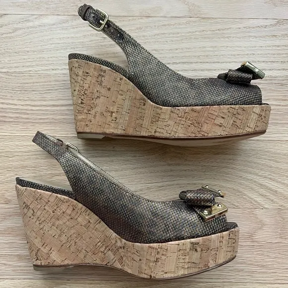 Stuart Weitzman Women’s Bodajean Cork Wedges | 7