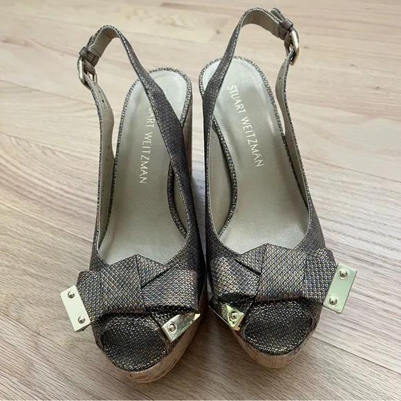 Stuart Weitzman Women’s Bodajean Cork Wedges | 7