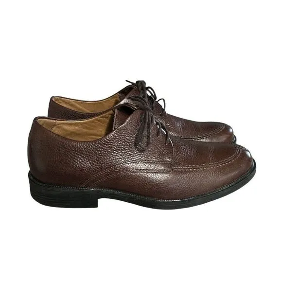 Studio Belvedere Marley Leather‎ Oxford Shoes Mens Sz 9 1/2 D Brown Made Brazil