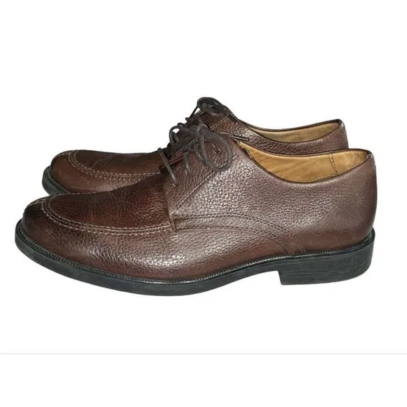 Studio Belvedere Marley Leather‎ Oxford Shoes Mens Sz 9 1/2 D Brown Made Brazil