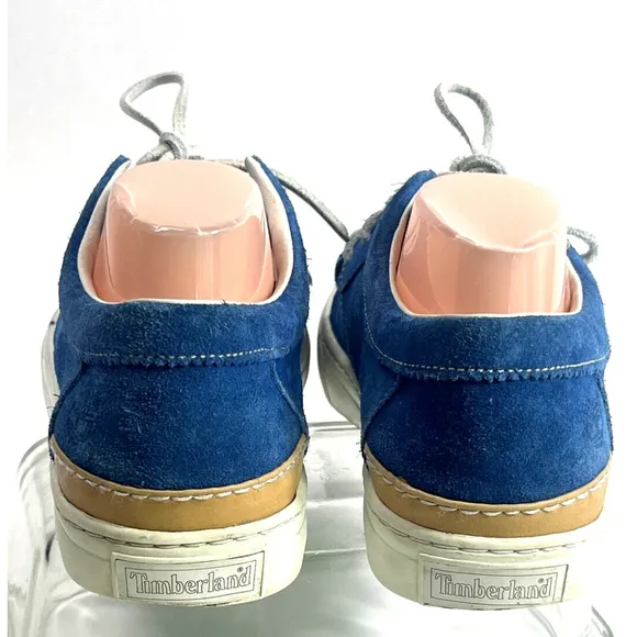 Stussy x Timberland Mens Blue Suede Boat Shoe Size 10.5 US Rare Hard To Find