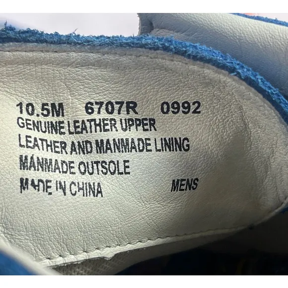 Stussy x Timberland Mens Blue Suede Boat Shoe Size 10.5 US Rare Hard To Find