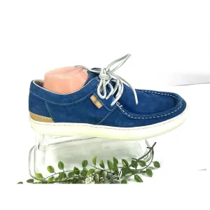 Stussy x Timberland Mens Blue Suede Boat Shoe Size 10.5 US Rare Hard To Find