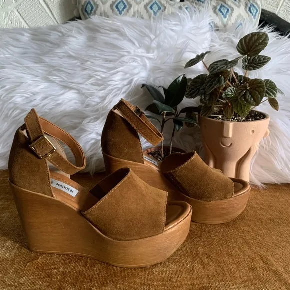 Suede Platform Wedges