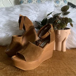 Suede Platform Wedges