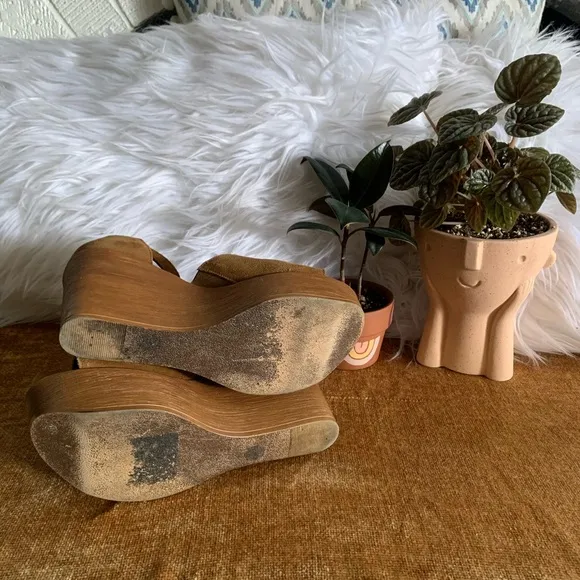 Suede Platform Wedges