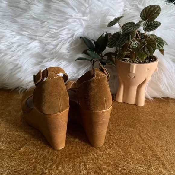 Suede Platform Wedges